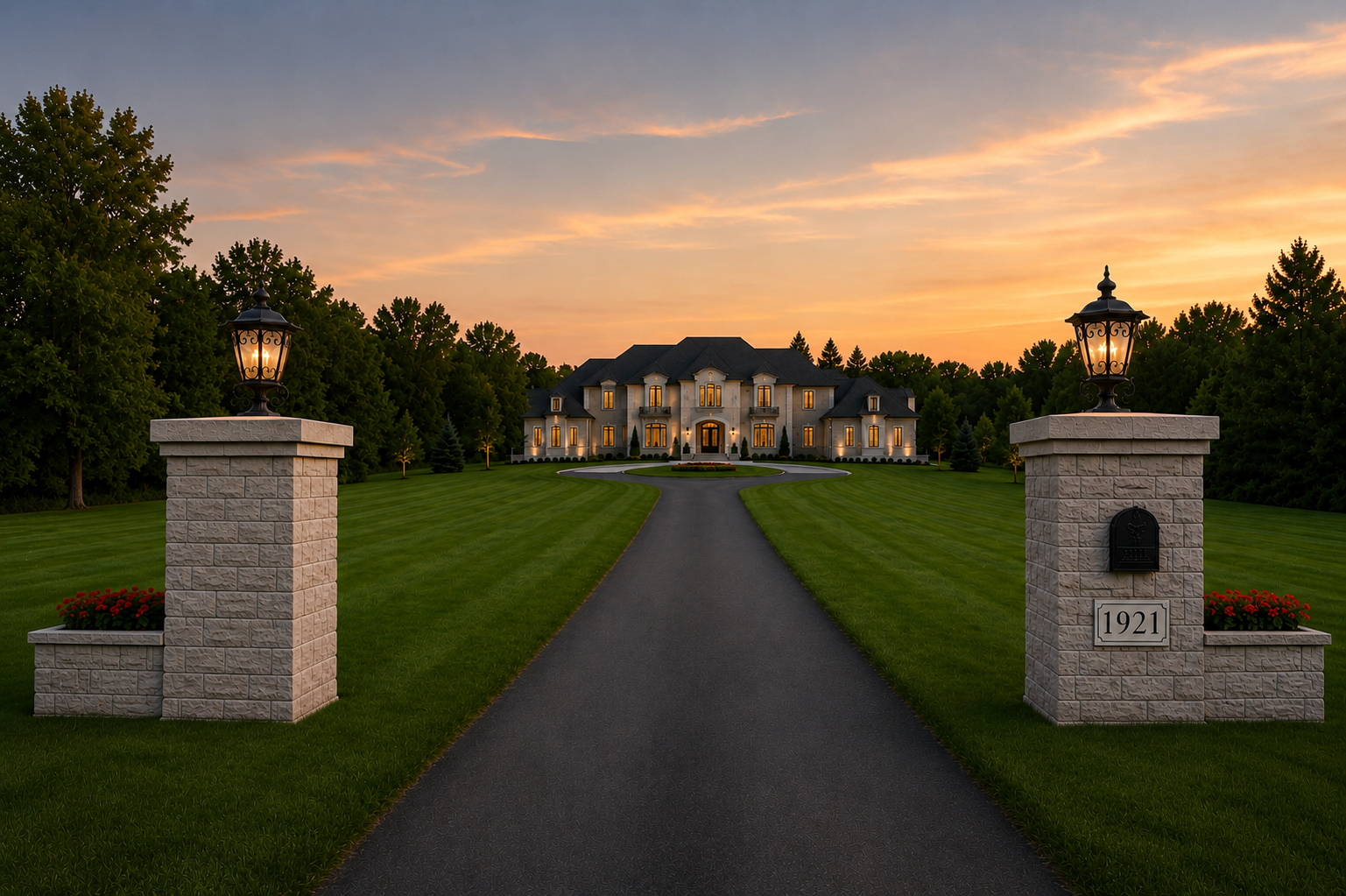 Mailbox at driveway Rendering Best